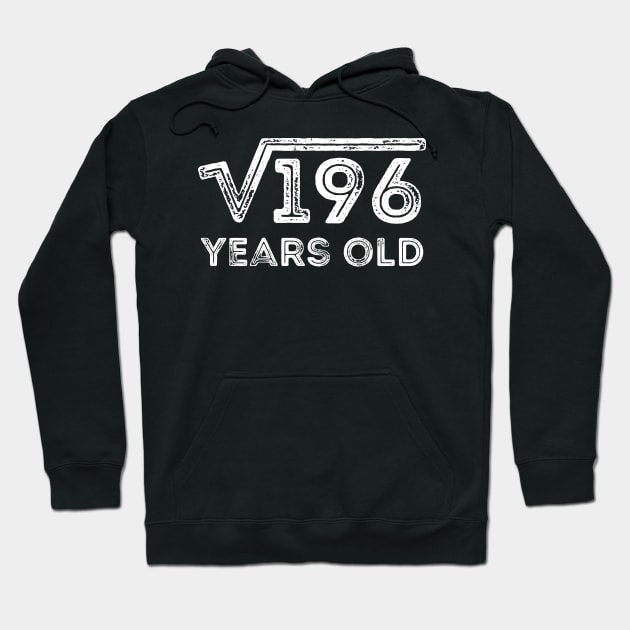 Square Root of 196 Years Old (14th birthday) Hoodie by Elvdant